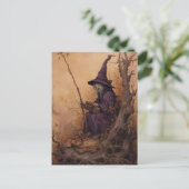 De heks briefkaart (Staand voorkant)