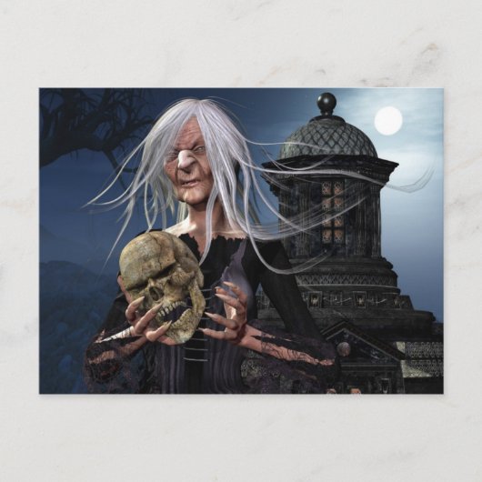 De heks briefkaart (Voorkant)