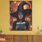 De heks canvas afdruk (Insitu (Woonkamer))