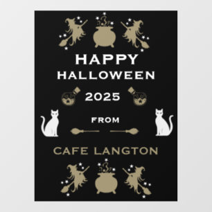 De heks Halloween Party Wall Raamsticker