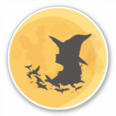 De Heks Maan Sticker (Voorkant)