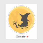 De Heks Maan Sticker (Vel)