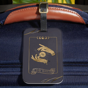 De heks Tarot Kaart Bagagelabel