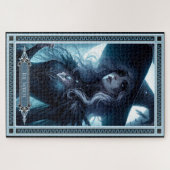 De heks Tarot Kaart Legpuzzel (Horizontaal)