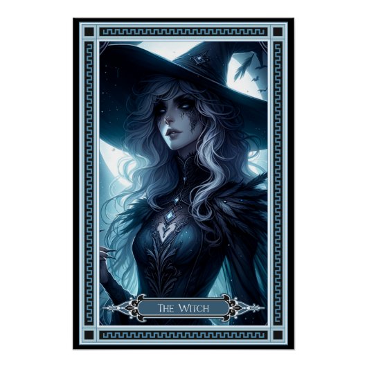 De heks Tarot Kaart Perfect Poster (Voorkant)