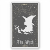 De heks Tarot Sticker (Voorkant)