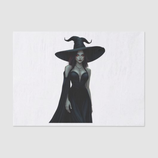 De heks van de nacht tissuepapier (Voorkant)