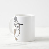 De Heks van de Uil van de Schuur van Birdorable Koffiemok (Voorkant links)