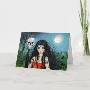De Heks van Samhain van de Kaart van Halloween