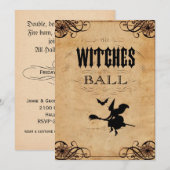 De Heksen Bal Halloween Party Uitnodiging (Voorkant / Achterkant)