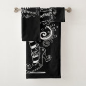 De heksenbenen van de heks Halloween Bad Handdoek (Insitu)