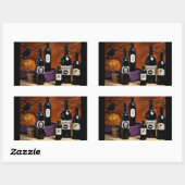 De heksenflessen rechthoekige sticker (Vel)