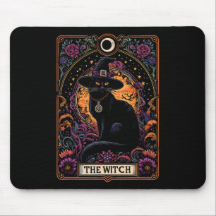 De Heksenkat Tarot Kaart Halloween Gothic Muismat