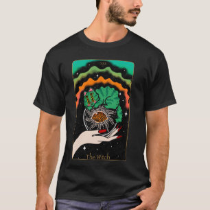 De Heksenkat Tarotkaart Boze Oog Kattenliefhebbers T-shirt