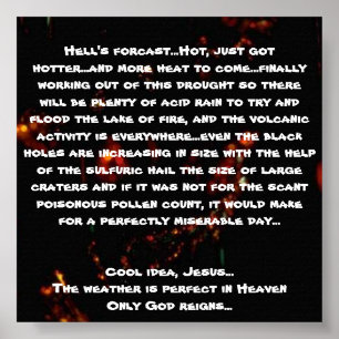 De hel is geforceerd... Hot, gewoon heet geworden. Poster