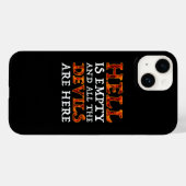 De hel is leeg en alle duivels zijn hier Case-Mate iPhone case (Achterkant (horizontaal))