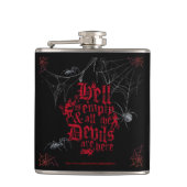 De hel is leeg van de duivel heupfles (Voorkant)