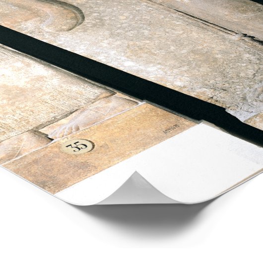 De held Gilgamesh heeft een leeuw Poster (Hoek)