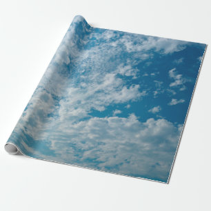 De heldere hemel op de dag dat het licht voorbij g cadeaupapier