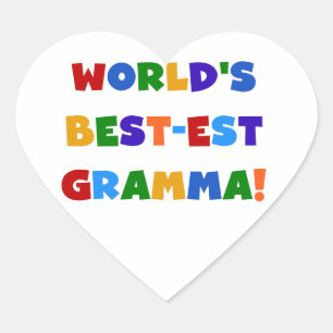De Heldere Kleuren van Gramma van het Hart Sticker