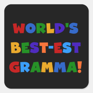 De Heldere Kleuren van Gramma van het Vierkante Sticker