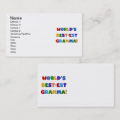 De Heldere Kleuren van Gramma van het Visitekaartje (Voorkant / Achterkant)