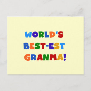 De Heldere Kleuren van Granma van het Briefkaart