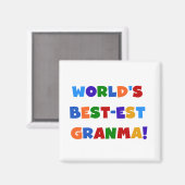 De Heldere Kleuren van Granma van het Magneet (Voorkant / Achterkant)