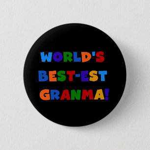 De Heldere Kleuren van Granma van het Ronde Button 5,7 Cm