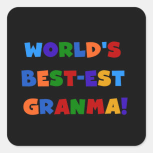 De Heldere Kleuren van Granma van het Vierkante Sticker