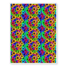 De heldere Zonnebloemen van het Neon