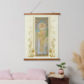 De helderheid van dag door Alphonse Mucha Hangend Wandkleed (Slaapkamer)