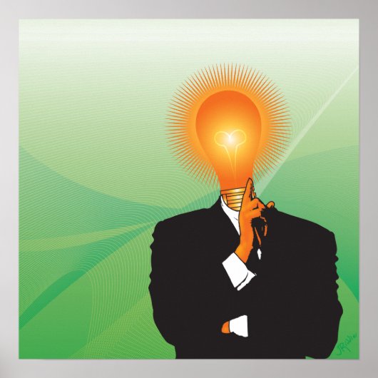 De helderste lamp in de afvalbak poster (Voorkant)