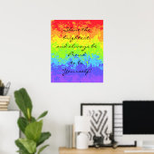 De helderste regenboogpride vormen poster (Thuiskantoor)