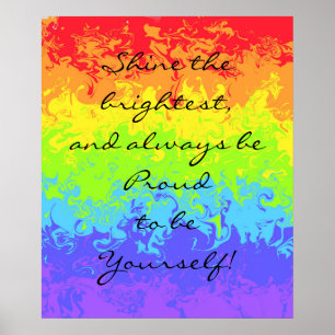 De helderste regenboogpride vormen poster