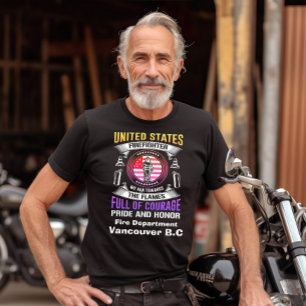 De heldhaftige geest van een brandweerman t-shirt