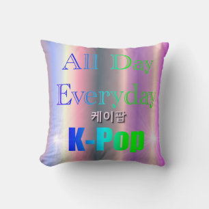 De hele dag dagelijkse K-Pop Kussen