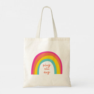 de hele dag regenboogzakken afspelen en kopen en T Tote Bag
