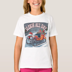 De hele dag slee: Santa's Turbo Ride T-shirt