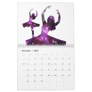 De hele dag spelen, kussen, jete ~ balletontwerp kalender