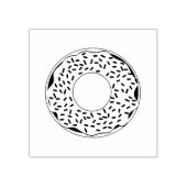 De hele donut 	rubberstempel (Afrduk)