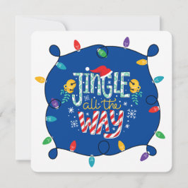 De hele manier van de ingle (voeg uw foto toe) feestdagenkaart