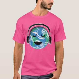 De hele planeet houdt van muziek t-shirt