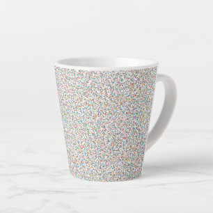 De hele regenboogkleurige gespikkelde Stippen Latte Mok
