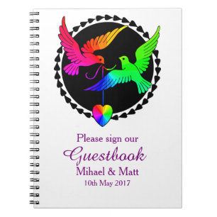 De hele regenboogwedstrijd-Guestbook Notitieboek