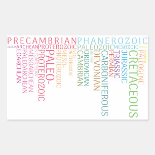 De hele tijd in de wereld rechthoekige sticker