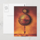 De hele tijd in het Wereldbol van de Steampunk-klo Briefkaart (Voorkant / Achterkant)