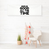 De hele tijd is God goed Spandoek (Insitu)