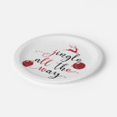 de hele weg papieren bordje (Gekanteld)