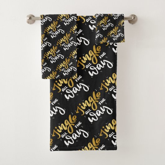 De hele weg springen bad handdoek (Insitu)